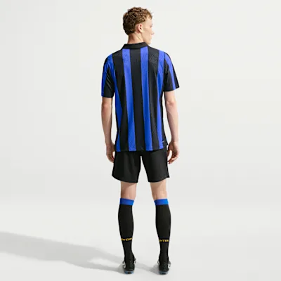 Inter Milan 2026/27 Maç İç Saha Nike Aero-FIT Orijinal Erkek Futbol Forması - Lyon Blue/Siyah/University Gold - Size XS