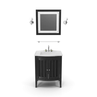 Wooden Bathroom Sink With Mirror